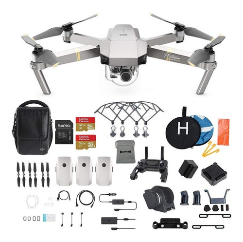 Dji Mavic Pro Platinum C/ 3 Baterias + Muchos Accesorios