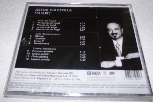 Astor Piazzolla En Suite Cd Sellado Kktus