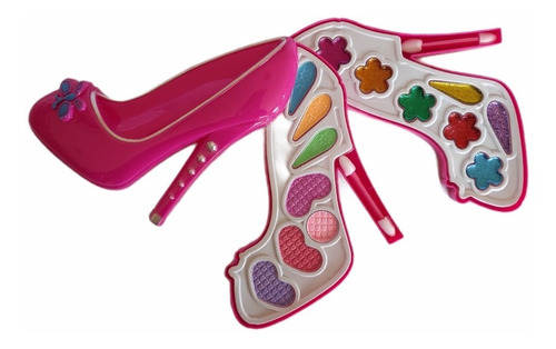Imagem 4 de 5 de Maquiagem Infantil Antialérgica Completa Barata Sapato Rosa