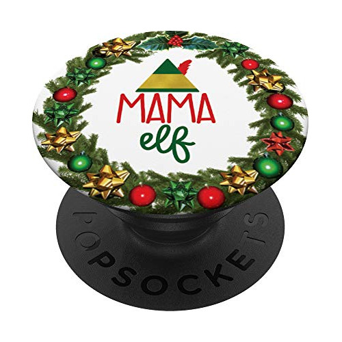 Navidad Y Vacaciones Diciendo Mamá Elf Popsockets Z3vna