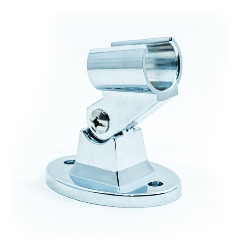 Imagen 1 de 10 de Soporte Para Ducha Manual Orientable Abs Cromado Universal