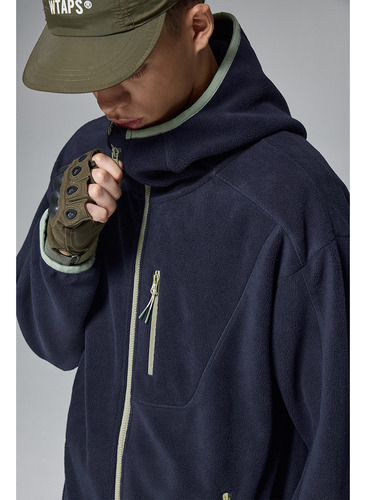 Chaqueta Cortavientos De Forro Polar Holgada Para Hombre