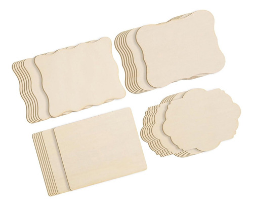 28 Piezas De Madera Sin Terminar, Azulejos De Madera,