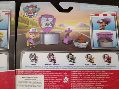 Set Paw Patrol 2 Figuras Set Rubble Y Skye (Usado)
