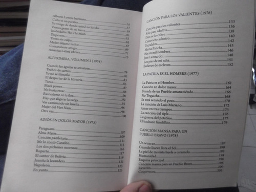No Cantar Es Perdernos Ali Primera Cancionero Letras (Usado)