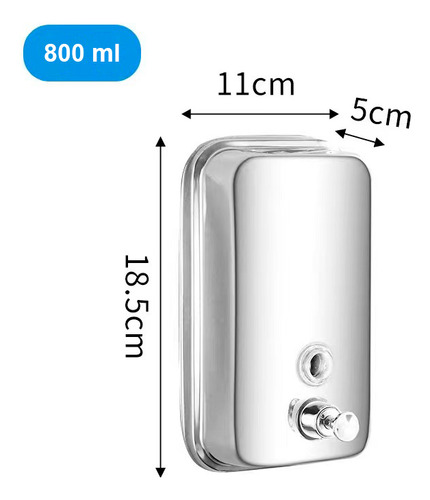 Kit Dispenser Papel Toalha Inox Com Chaves Com Sabão 800ml