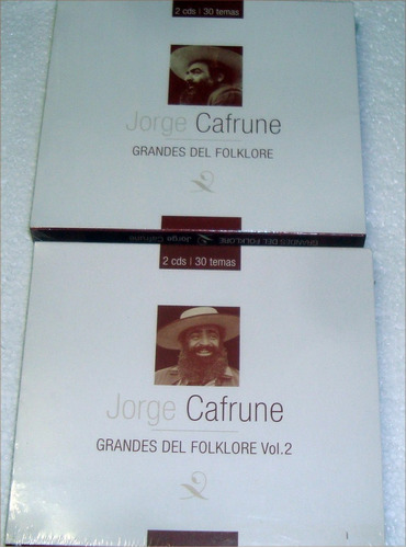 Jorge Cafrune Grandes Del Folklore 1 Y 2 Cds Sellados