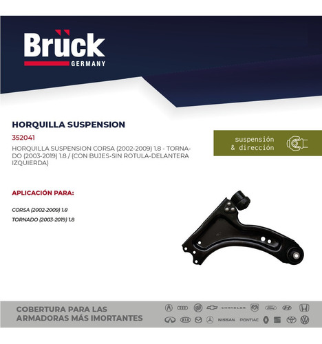 Horquilla Suspension Corsa 02-08 Tornado Delantera Izquierda
