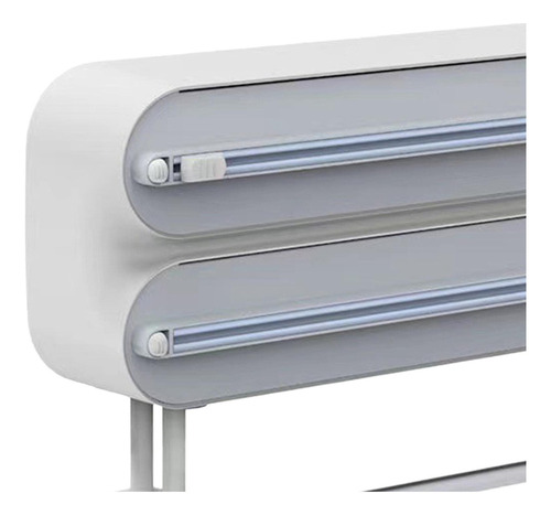 Dispensador De Película Adhesiva Con Portarrollos Gris