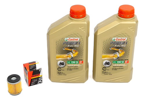 Kit Service Filtro Aceite + Power1 10w50 Yamaha Ybr 250