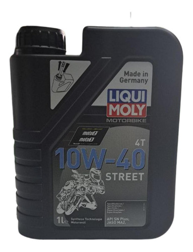 10w40 Liqui Moly Street Aceite Para Moto 4t 1l