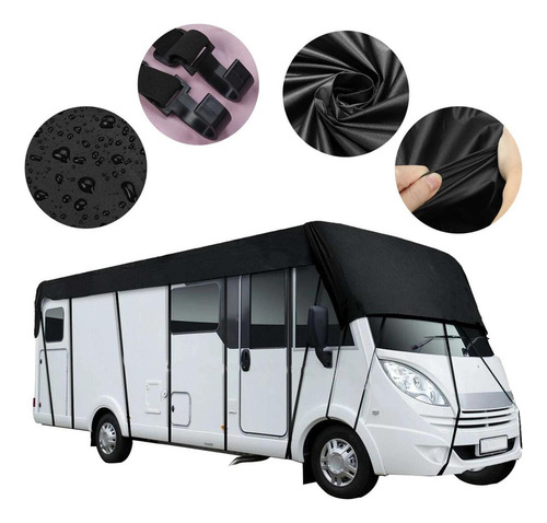 Rv Techo Cubierta Lona Protectora Plegable 8,5 M