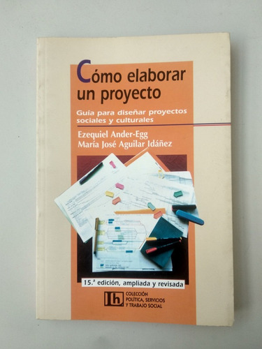 Imagen 1 de 2 de Elaborar Proyecto Sociales Y Culturalesander-egg.