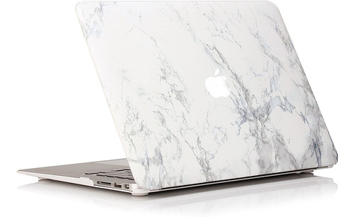 Funda Rigida  Macbook Air 13 A1369 & A1466 Marmol Blanco