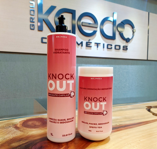 Kit Knockout Ultra Hidratante Kaedo Shampoo/máscara/leave-in