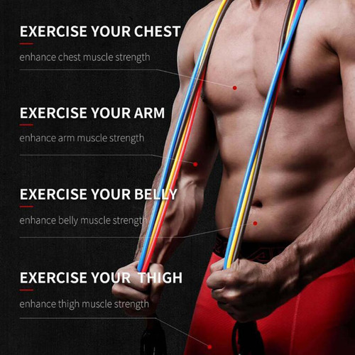 Ha 11pcs Elásticas De Resistencia Entrenamiento Ejercicio De