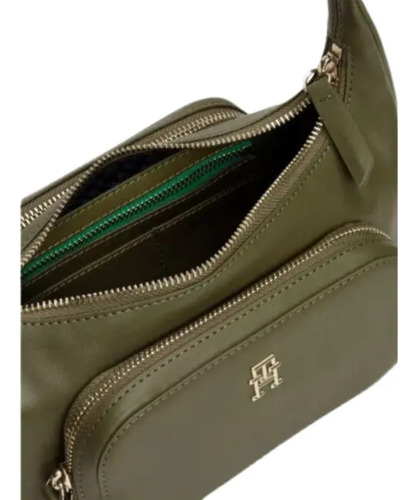 Bolsa Tommy Hilfiger Th Soft Utility Shoulder Bag Pu Verde M