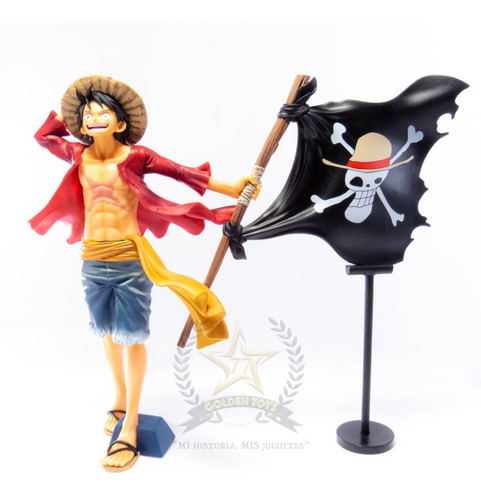 One Piece Action Figure Luffy Bandera 1  Golden Toys