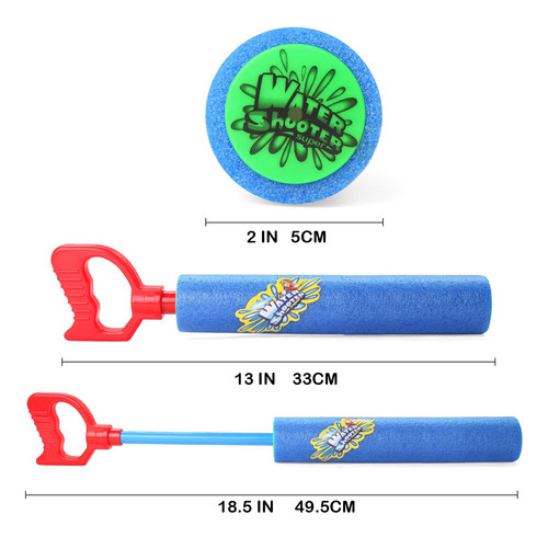 Pack De 6 Zapatillas De Superespuma Water Guns Shooter Fun-h