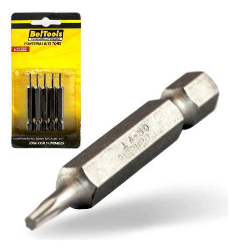 Kit C/ 5 Ponta Bit Torx 50mmx1/4xt9 Beltools