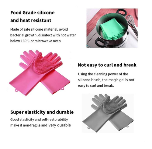 Guantes De Esponja De Limpieza De Lavavajillas Mágicas De De