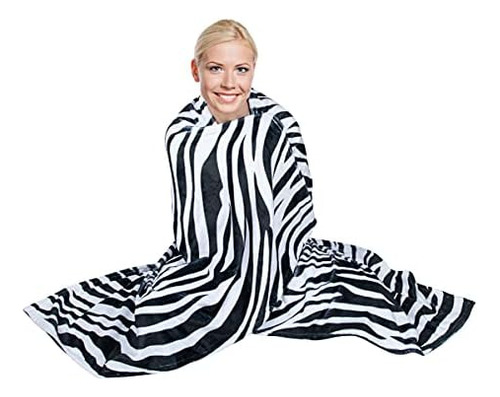 Cobertor Com Estampa De Zebra, Adorável Cobertor De Zebra S