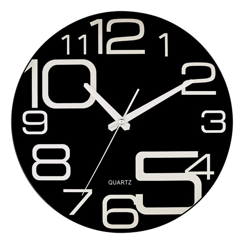 Bernhard Products Reloj De Pared Grande Decorativo De Crista