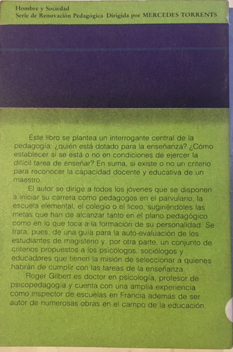 Libro Quien Es Bueno Para Enseñar? Problemas De La Formacion