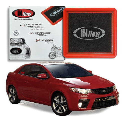 Filtro Ar Esportiv Inbox Inflow Kia Cerato Koup 2.0 16v 2011