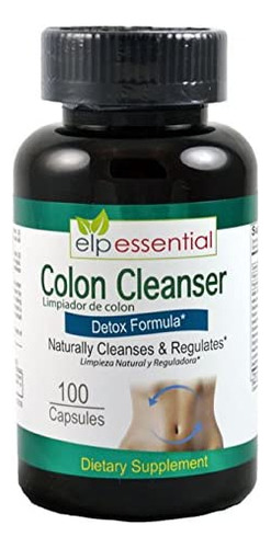 Colon Cleanser Detox Formula 100 Capsulas Limpiador De Colo