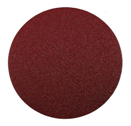 Disco De Lija Con Velcro Grano 40 Ø125 Mm / Rojo Oscuro Kwb