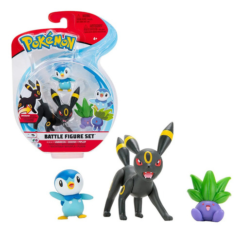 Pokemon Umbreon, Oddish E Piplup - Figure - 2603