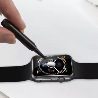 Mica Vidrio Templado 3d Apple Watch Serie 4 5 44mm Luz Uv 44