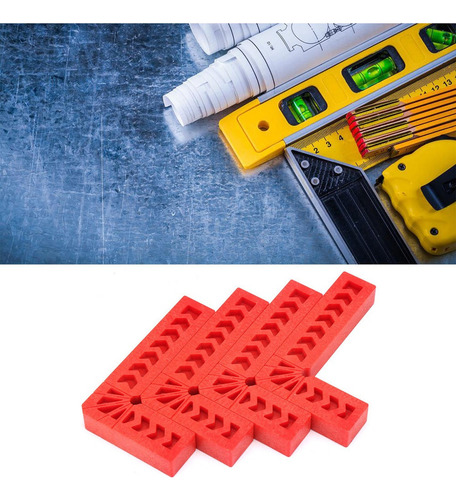 4 Reglas De Plástico Tipo L De Ángulo Recto De 90 Grados Par