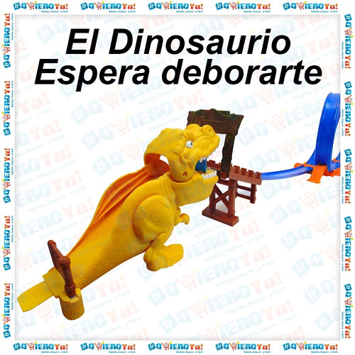 Imagen 2 de 9 de Pista Dinosaurio Doble Vuelta Zuru Metal Machines Auto Envio
