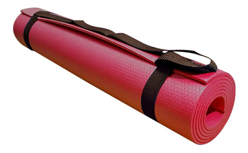 Tapete Yoga Mat Com Alça 170x60cm  Vermelho 5mm Evamax