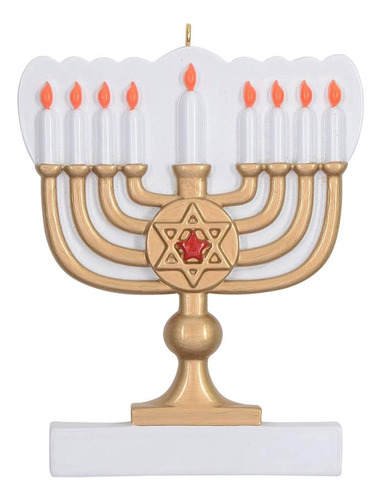 Adorno Personalizado Para Árbol De Navidad De Hanukkah, Ador