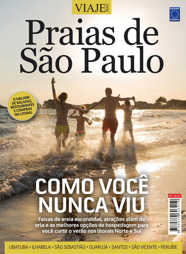 Especial Viaje Mais - Praias de São Paulo Edição 3, de Editora Europa. Editorial Editora Europa Ltda., capa mole em português, 2016