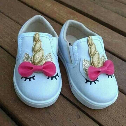 Tenis Sapato Unicórnio Cilios Infantil Menina Bebe Criança | Mercado Livre