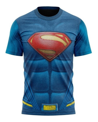 Superman - Camiseta Infantil Tecido - Dryfit