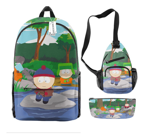 Juego De Tres Mochilas Escolares South Park