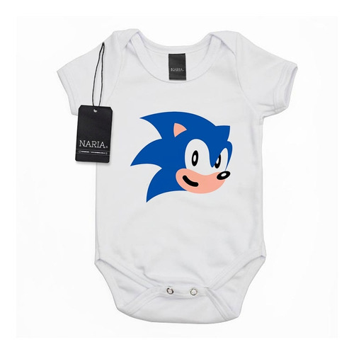 Body Bebe Manga Corta Sonic Dibujo Art Logo - Vjso3