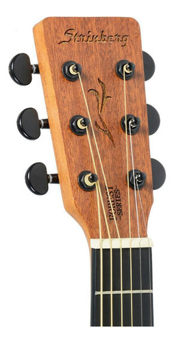 Violão Strinberg Mini Folk Elétrico Fs2b Aço Mahogany Satin