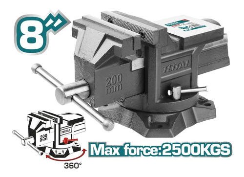 Tornillo De Banco 8 Giratorio Con Yunque Tht6186 Total Tools