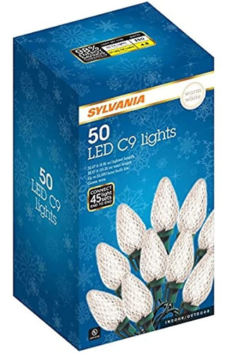 Sylvania 50 Lt C9 Juego De Luces Led De Color Blanco Cálido 