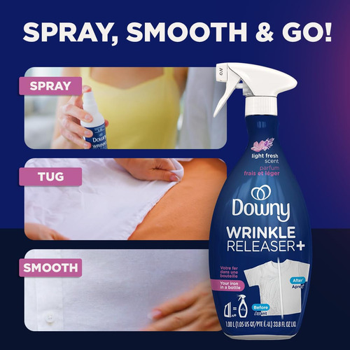 Spray Antirrugas Downy All In One, 1 L (pacote Com 2)