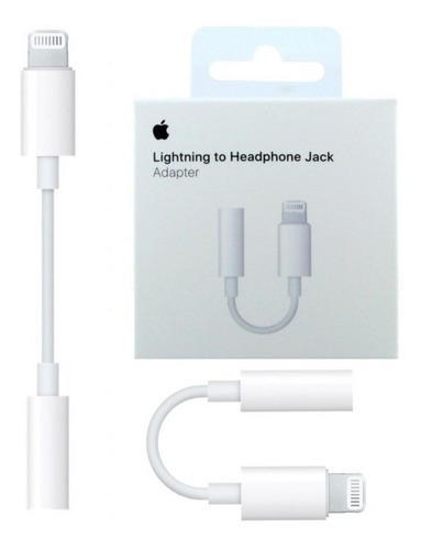 Cable Adaptador Original iPhone Lightning Auriculares Audio®