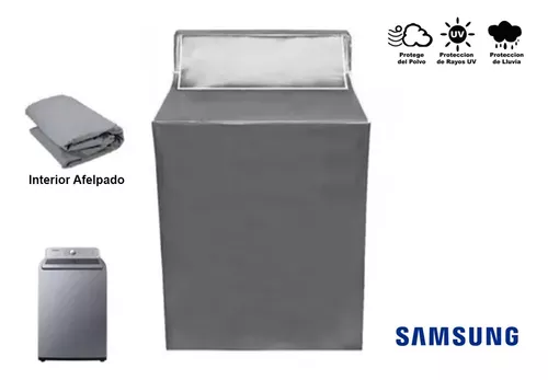Funda Lavadora Samsung 23kg Carga Superior Panel 23kg Velcro