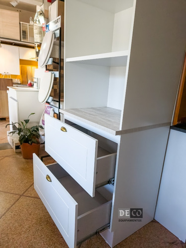Imagen 4 de 6 de Modular Cocina Para Dos Hornos Mdf, Ya Armado