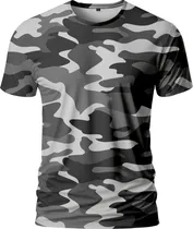 Comprar Remera Camuflada Gris Militar Tactica Fullprint